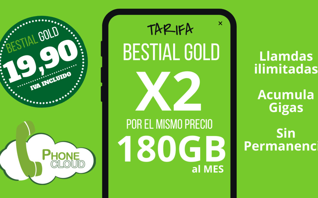 Duplicamos los datos de nuestra tarifa BESTIAL GOLD